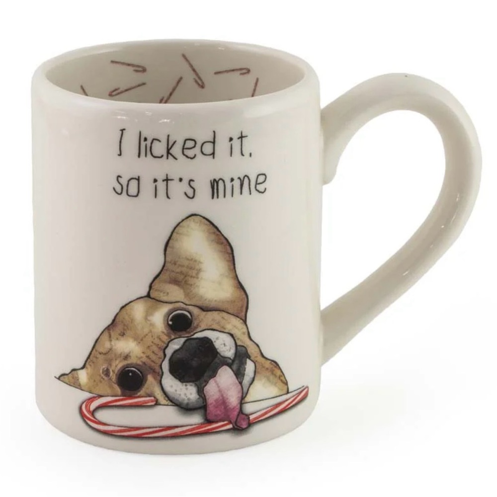 Boston International Coffee Mug Ceramic I licked It, So It’s Mine Christmas New